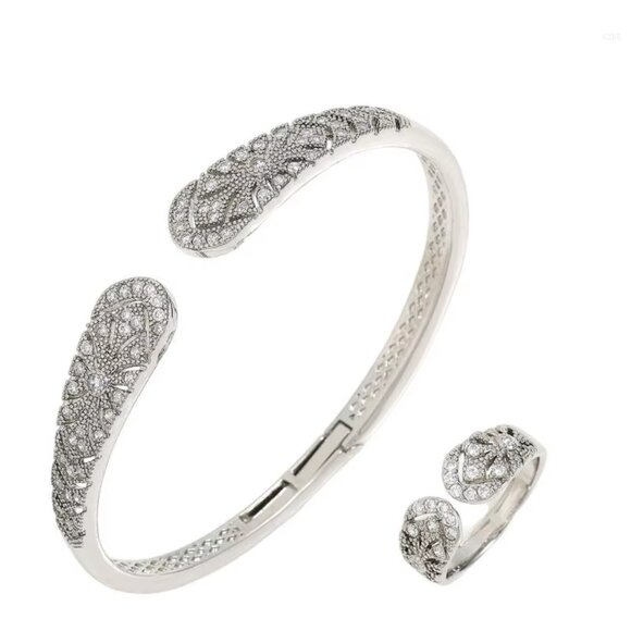 Romantic Earrings, Bracelet, and Ring set is not just for weddings any occasion - Picture 4 of 12